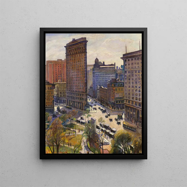 Le Flatiron Building - Samuel Halpert — quadro incorniciato alla parete