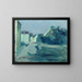 Allée del villaggio al chiaro di luna - Samuel Hirszenberg — quadro incorniciato alla parete