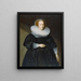 Ritratto di una donna - Samuel Hoffmann — quadro incorniciato alla parete