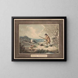 Tir au courlis - Samuel Howitt — quadro incorniciato alla parete