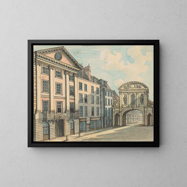 Porta del Middle Temple - Samuel Ireland — quadro incorniciato alla parete