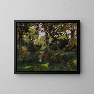 Paesaggio boscoso - Samuel Isham — quadro incorniciato alla parete