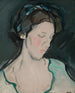 Un ritratto di una giovane donna che si pensa sia Peggy MacRae - Samuel John Peploe — vista dell’opera