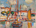 Bateaux au port - Samuel John Peploe — vista dell’opera