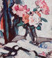 Roses roses in un vaso di vetro - Samuel John Peploe — vista dell’opera