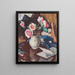 Roses roses in un vaso - Samuel John Peploe — quadro incorniciato alla parete