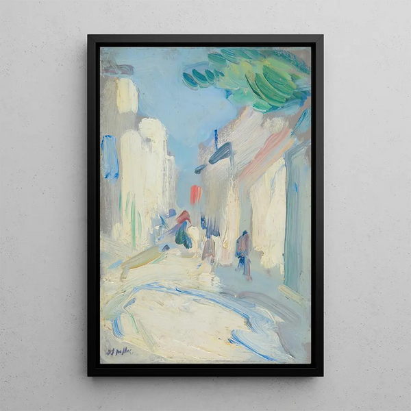 Scène de rue en France - Samuel John Peploe — quadro incorniciato alla parete