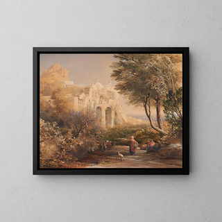 Samuel Palmer - La Vocatella a Chapel built by a hermit near Corpo de Cava in the neighbourhood of Salerno and Naples.webp