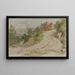 Strada in un paesaggio montano italiano - Samuel Palmer — quadro incorniciato alla parete