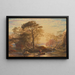 Sir Guyon con il palmer assistente, tentato da Phaedria di sbarcare sulle isole incantate - Samuel Palmer — quadro incorniciato alla parete
