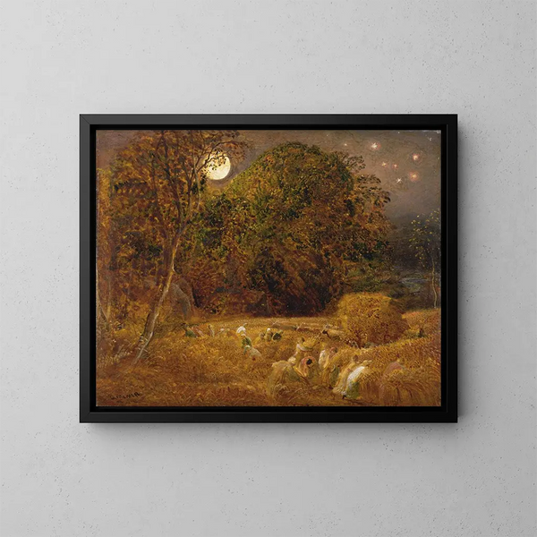 La Luna della Raccolta - Samuel Palmer — quadro incorniciato alla parete
