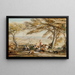 Il pranzo rustico - Samuel Palmer — quadro incorniciato alla parete