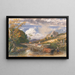 Carro di legno che attraversa un ruscello - Samuel Palmer — quadro incorniciato alla parete
