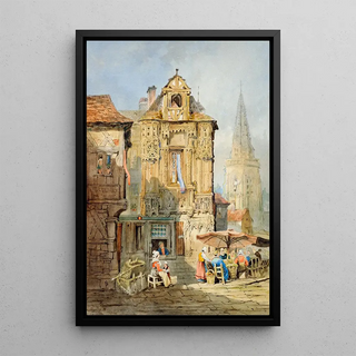 Samuel Prout - Marketplace at Bruges.webp