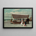 Il venditore di ostriche a Coney Island - Samuel S. Carr — quadro incorniciato alla parete