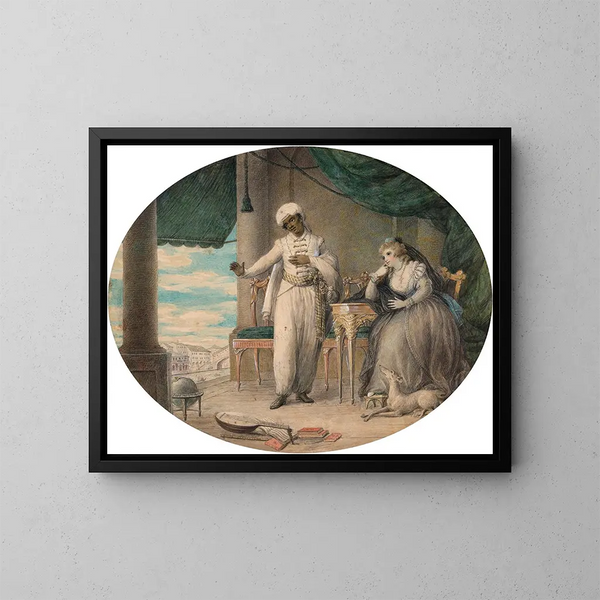 Othello e Desdemona a Venezia - Samuel Shelley — quadro incorniciato alla parete