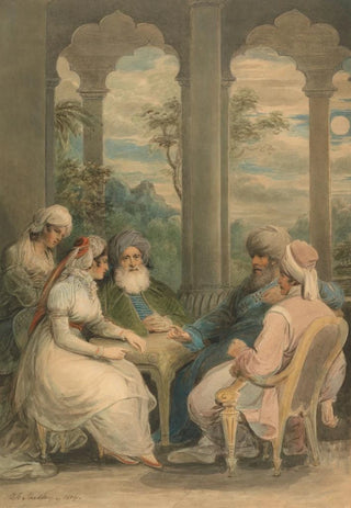 Samuel Shelley - Prince Rasselas and His Sister Conversing in Their Summer Palace on the Banks of the Nile.webp