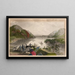 West Point e le Highlands - Samuel Valentine Hunt — quadro incorniciato alla parete