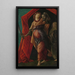 Judith con la testa di Oloferne - Sandro Botticelli — quadro incorniciato alla parete