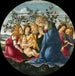 La Madone adorante il Bambino con cinque angeli - Sandro Botticelli — vista dell’opera