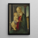 La Vierge à l'Enfant - Sandro Botticelli — quadro incorniciato alla parete