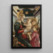 La Vierge à l'Enfant avec des anges - Sandro Botticelli — quadro incorniciato alla parete