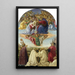Le Couronnement de la Vierge - Sandro Botticelli — quadro incorniciato alla parete