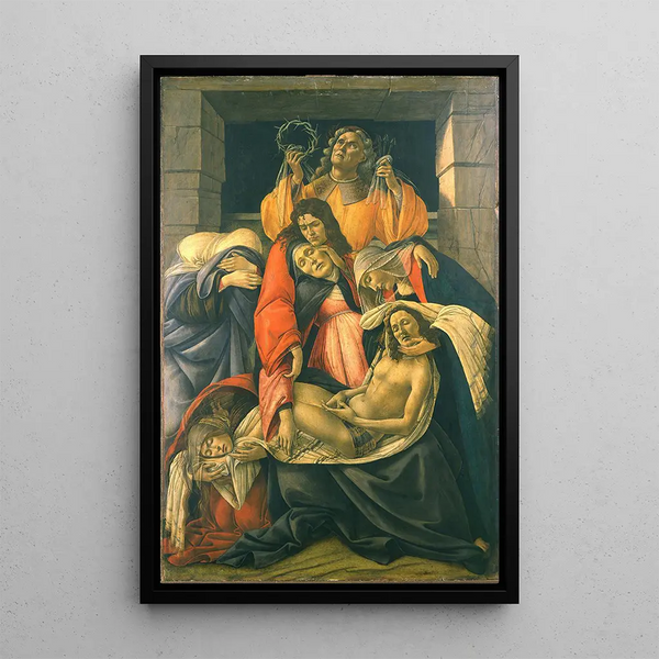 La Lamentation sur le Christ mort - Sandro Botticelli — quadro incorniciato alla parete