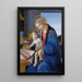 La Vierge à l'Enfant, La Madone du livre - Sandro Botticelli — quadro incorniciato alla parete