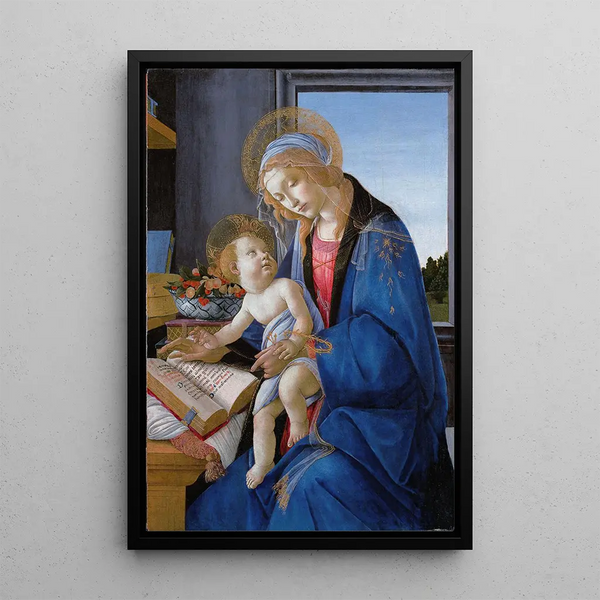 La Vierge à l'Enfant, La Madone du livre - Sandro Botticelli — quadro incorniciato alla parete