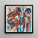 senza titolo - Albert Müller — quadro incorniciato alla parete