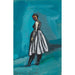 Riproduzione del dipinto Sans titre (Donna in abito bianco e nero) - Karl Wiener