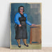 Riproduzione del dipinto Sans titre (donna con camicetta blu e abito nero) - Karl Wiener