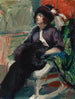 Donna su una sedia a dondolo - Santeri Salokivi — vista dell’opera
