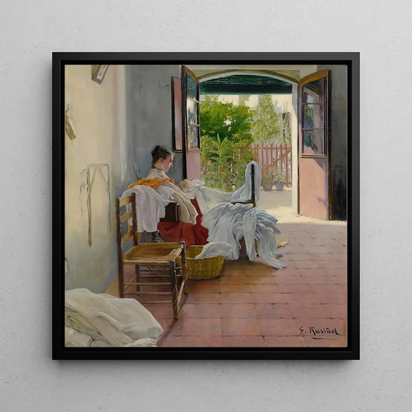 Quadro La couturière Sitges - Santiago Rusiol | Stampa d'arte