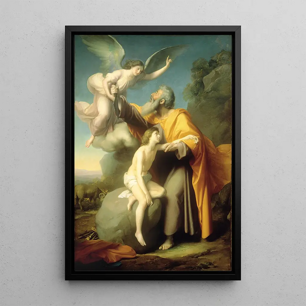 Le Sacrifice d'Isaac - Santiago Rebull — quadro incorniciato alla parete