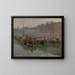 Bateaux sur la Seine - Santiago Rusiñol — quadro incorniciato alla parete