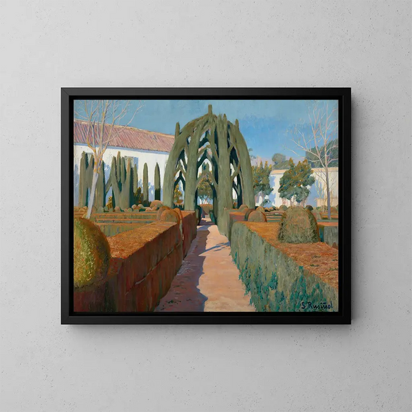 Le Jardin de la Danseuse Granada - Santiago Rusiñol — quadro incorniciato alla parete