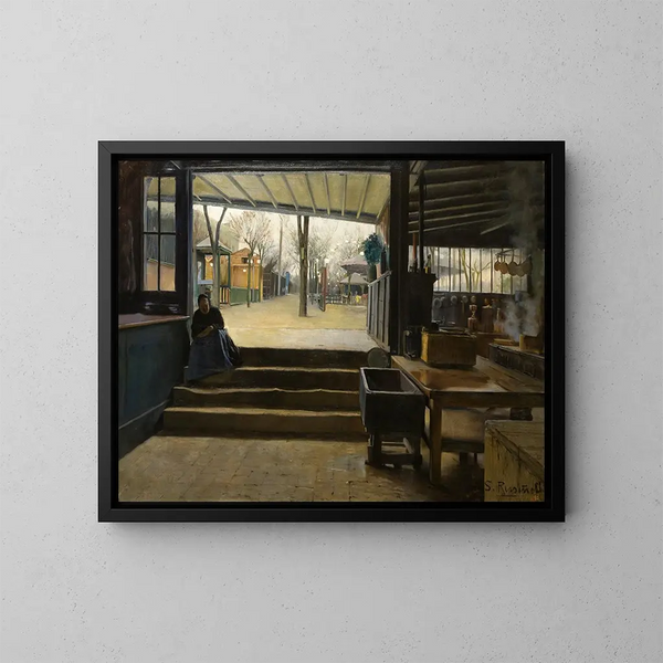 Laboratorio de La Galette - Santiago Rusiñol — quadro incorniciato alla parete