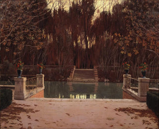Il molo di imbarco - Santiago Rusiñol — vista dell’opera
