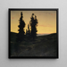 Alberi di Natale - Arnold Böcklin — quadro incorniciato alla parete