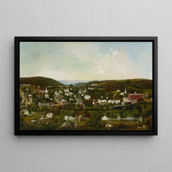 Winsted Connecticut - Sarah E Harvey — quadro incorniciato alla parete