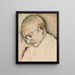 Gandhi - Sarkis Katchadourian — quadro incorniciato alla parete