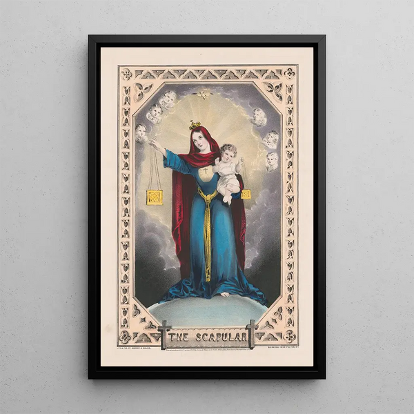 Le scapulaire - Sarony Major Knapp Lith — quadro incorniciato alla parete