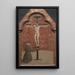 di San Francesco inginocchiato davanti al Cristo sulla Croce - Sassetta — quadro incorniciato alla parete