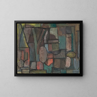 Composition astratta - Sasza Blonder — quadro incorniciato alla parete