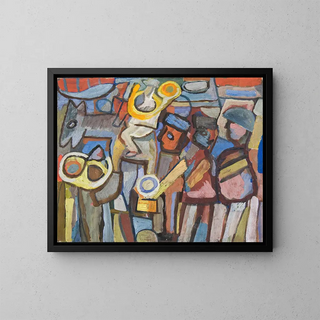 Composition avec des défilants - Sasza Blonder — quadro incorniciato alla parete