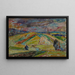 Paesaggio con un patchwork di campi - Sasza Blonder — quadro incorniciato alla parete