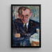 Portrait d'un homme avec des lunettes - Sasza Blonder — quadro incorniciato alla parete