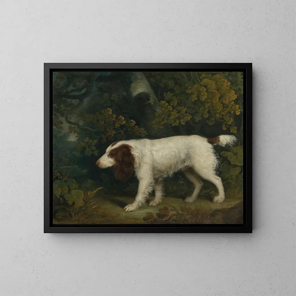 Un epagneul in un paesaggio - Sawrey Gilpin — quadro incorniciato alla parete